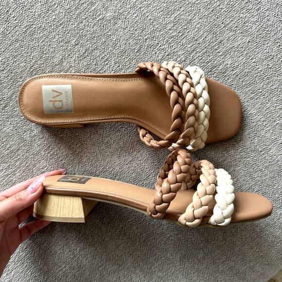DV by Dolce Vita Tan and Cream Braided Sandals - Picture 2 of 4